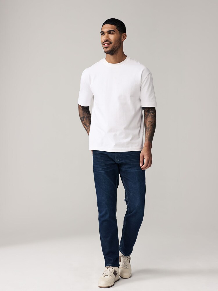 Blue Dark Slim Fit Motionflex Jeans - Image 2 of 11