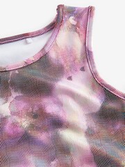 Pink Floral Tie Dye Sports Crop Top (5-16yrs) - Image 7 of 7