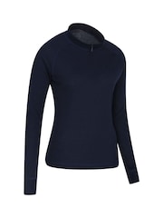 Mountain Warehouse Blue Talus Womens Zip Neck Thermal Top - Image 2 of 5