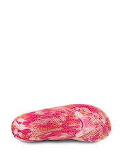 Totes Pink Tie Dye Ladies Solbounce Toe Post Flip Flops Sandals - Image 4 of 5