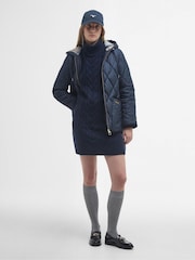 Barbour® Navy Erin Relaxed Fit Quilted Puffer Jacket - Image 3 of 7