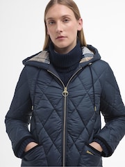 Barbour® Navy Erin Relaxed Fit Quilted Puffer Jacket - Image 4 of 7