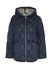 Barbour® Navy Erin Relaxed Fit Quilted Puffer Jacket - Image 6 of 7