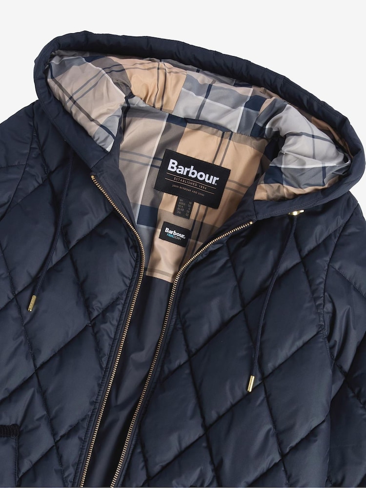 Barbour® Navy Erin Relaxed Fit Quilted Puffer Jacket - Image 7 of 7