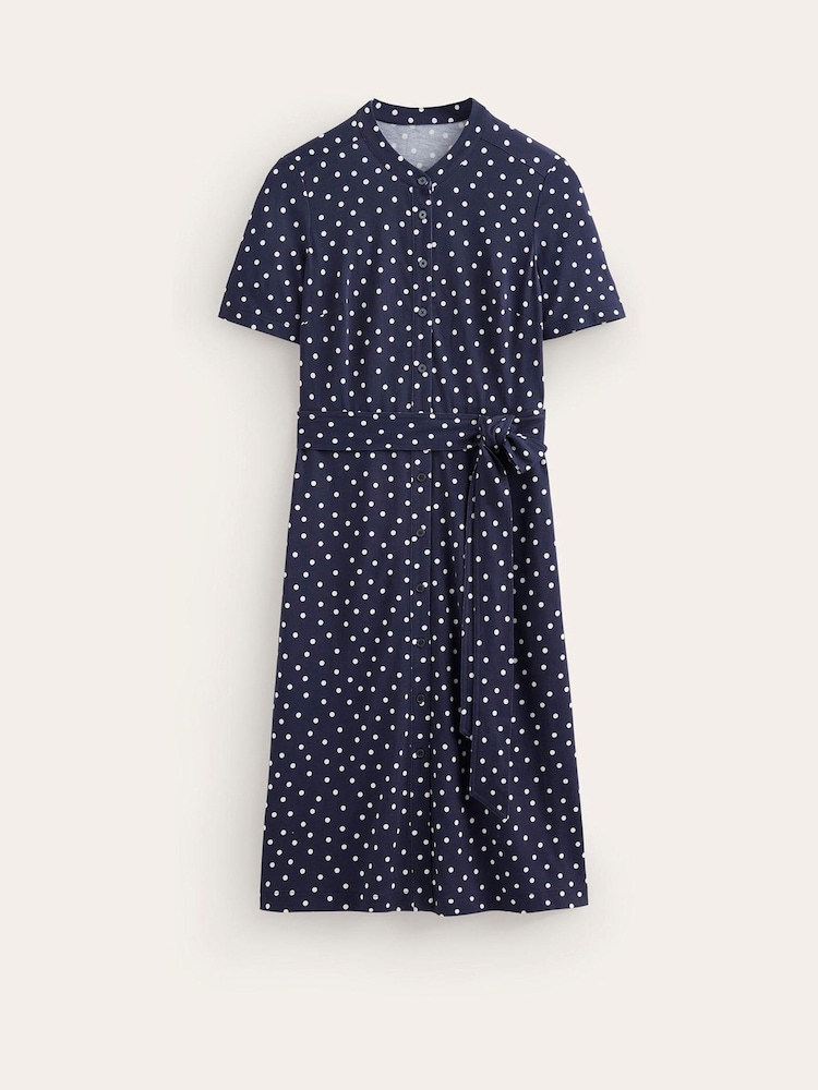 Boden Blue Julia Short Sleeve Shirt Dress - Image 5 of 5
