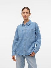 Джинсовая рубашка свободного кроя VERO MODA - Image 1 of 6