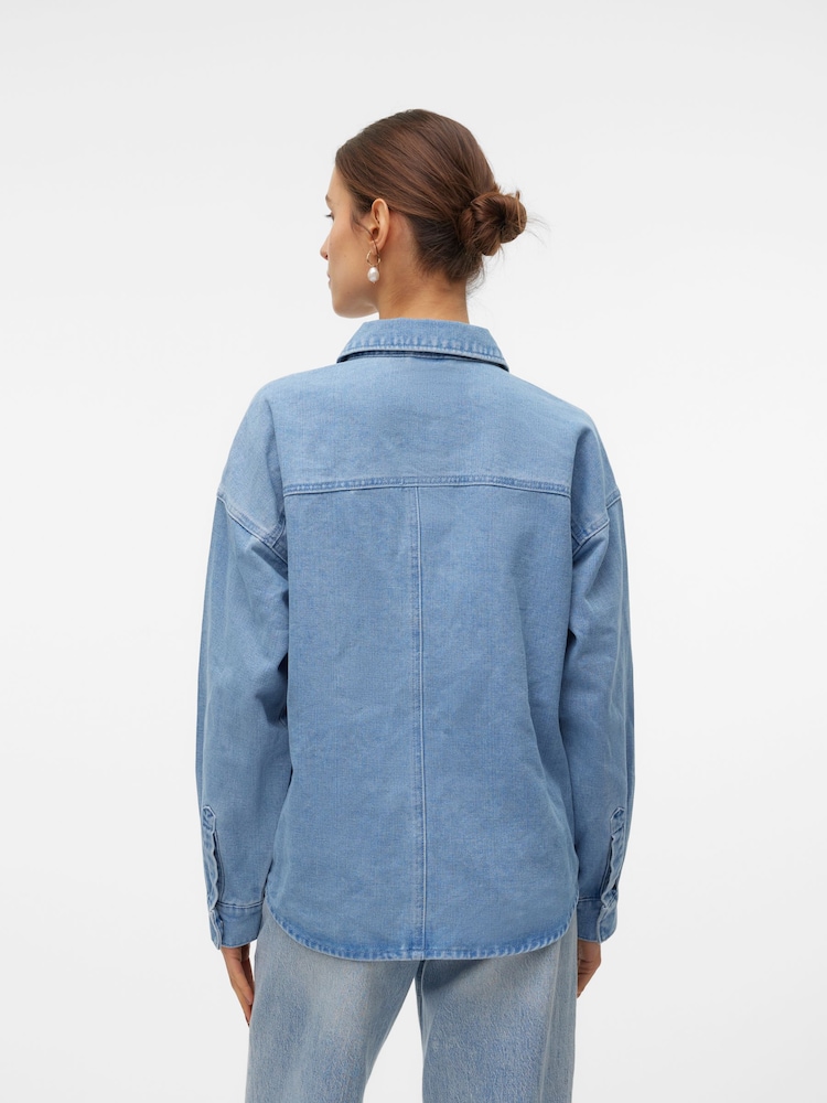 Джинсовая рубашка свободного кроя VERO MODA - Image 2 of 6