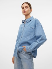 Джинсовая рубашка свободного кроя VERO MODA - Image 4 of 6