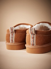 Tan Brown Signature Suede Slippers - Image 4 of 5