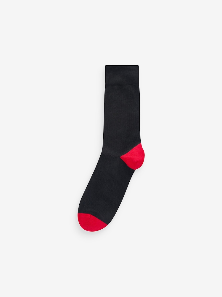 Black Stripe 12 Pack Mens Cotton Rich Socks 7 Pack - Image 10 of 13