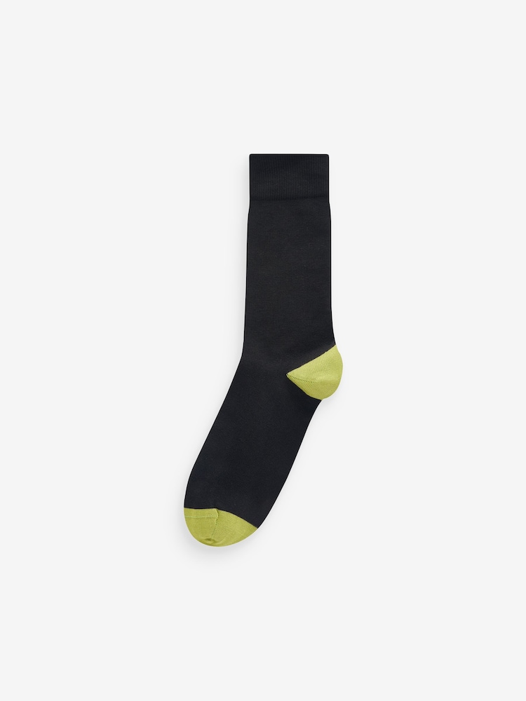 Black Stripe 12 Pack Mens Cotton Rich Socks 7 Pack - Image 3 of 13
