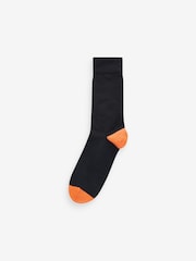 Black Stripe 12 Pack Mens Cotton Rich Black Socks - Image 8 of 13