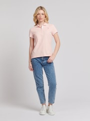U.S. Polo Assn. Pink Regular Fit Womens Pique Polo Shirt - Image 2 of 7