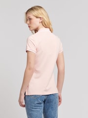 U.S. Polo Assn. Pink Regular Fit Womens Pique Polo Shirt - Image 5 of 7