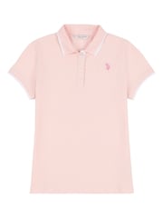 U.S. Polo Assn. Pink Regular Fit Womens Pique Polo Shirt - Image 6 of 7