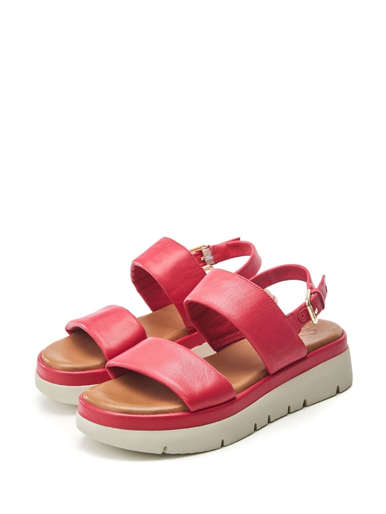 Moda in Pelle Netty Two Part Platform Leather Sandal - Image 2 of 4 Moda in Pelle Netty Two Part Platform Leather Sandal - Image 2 of 4