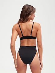 Speedo Black Womens Convertible Cut Out 1 Piece Swimsuit - Image 2 of 6