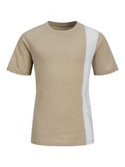 JACK & JONES JUNIOR Brown 100% Cotton T-Shirt and Short Set - Image 2 of 3