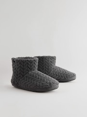 Grey Boot Slippers - Image 1 of 6