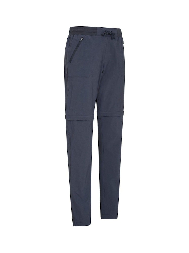Mountain Warehouse Blue Womens Explorer Zip-Off Quick Drying UV Trousers - Image 3 of 4