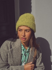 Citrus Green Knitted Beanie Hat - Image 2 of 4