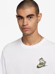 Weiß - Nike Back Graphic Printed T-Shirt - Bild 3 von 3