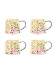 Cath Kidston Set of 4 Yellow Floral Fields Billie Mugs - Image 1 of 3