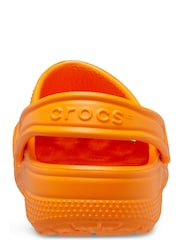 Crocs Orange Classic Kids Unisex Clogs - Image 6 of 7