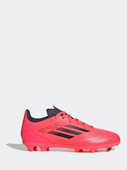 adidas Bright Red Kids F50 League Firm / Multi Ground Cleats Football Boots - Image 1 of 5