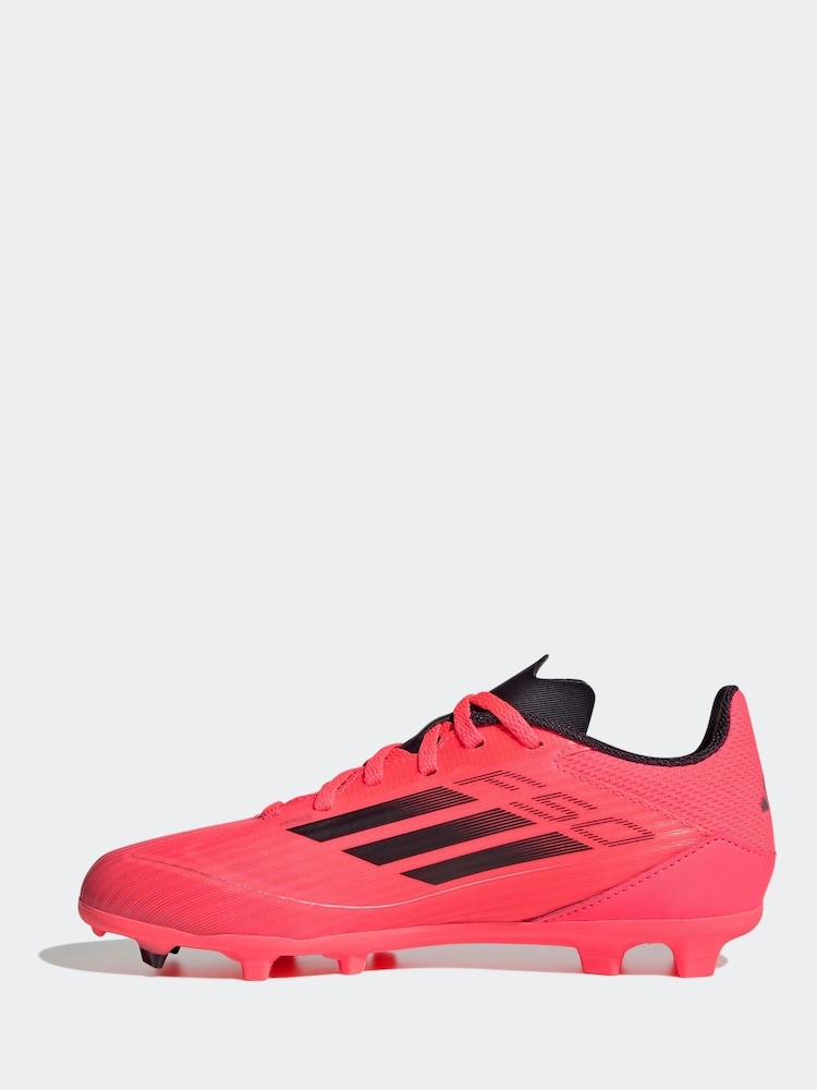 adidas Bright Red Kids F50 League Firm / Multi Ground Cleats Football Boots - Image 2 of 5
