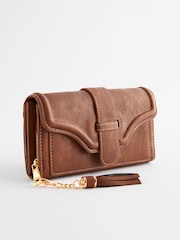 Tan Brown Foldover Purse - Image 1 of 5