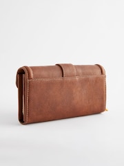 Tan Brown Foldover Purse - Image 2 of 5