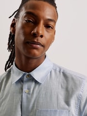 Ted Baker Blue Palomas Linen Shirt - Image 4 of 6