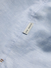 Ted Baker Blue Palomas Linen Shirt - Image 6 of 6