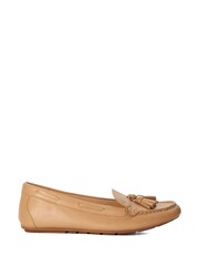 Dune London Brown Tassel Gilliee Driver Shoes - Image 1 of 5