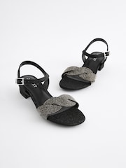 Black Heeled Sandals - Image 1 of 5