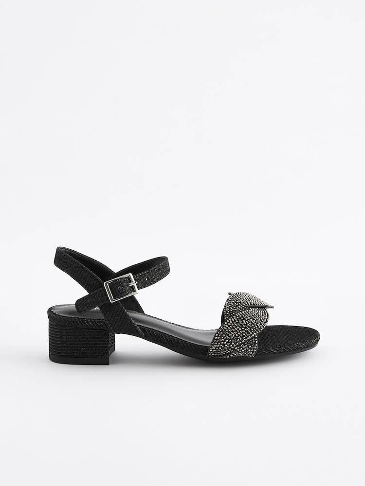Black Heeled Sandals - Image 2 of 5
