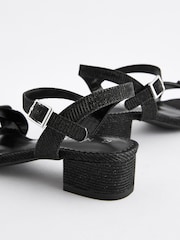 Black Heeled Sandals - Image 4 of 5