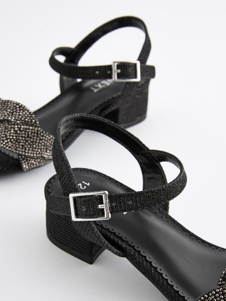 Black Heeled Sandals - Image 5 of 5