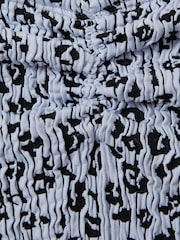 Good American Blue Print Good American Always Fits Textured Leopard Print Mini Skirt - Image 2 of 2