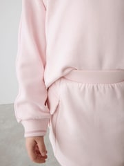 Baker by Ted Baker Pink 100% Cotton Sweat Top and Cargo Skirt Set - Image 9 of 16