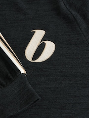 B by Ted Baker Cotton Modal Blend Knit Lounge Black Top - Image 8 of 8