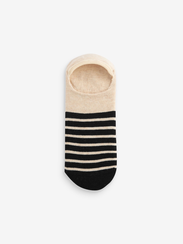 Black/White Sheep Invisible Socks 5 Pack - Image 2 of 5 Black/White Sheep Invisible Socks 5 Pack - Image 2 of 5