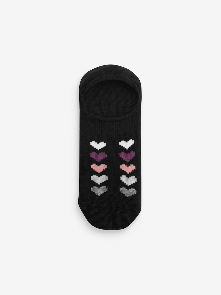 Black/White Sheep Invisible Socks 5 Pack - Image 5 of 6