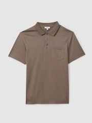 Reiss Cinder Austin Mercerised 100% Cotton Polo Shirt - Image 2 of 6