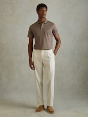 Reiss Cinder Austin Mercerised 100% Cotton Polo Shirt - Image 3 of 6