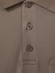 Reiss Cinder Austin Mercerised 100% Cotton Polo Shirt - Image 6 of 6