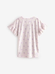 White/Blue Bow Nighties 2 Pack (3-16yrs) - Image 4 of 6