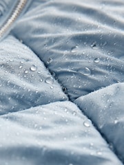Light Blue Longline Quilted Gilet - Image 6 of 7