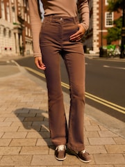 Brown Cord Flared Trousers - Image 2 of 6
